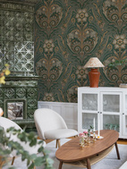 Oscar Antique Medallion Green