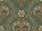 Oscar Antique Medallion Green
