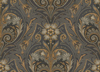 Oscar Antique Medallion Dark Grey