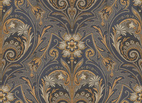 Oscar Antique Medallion Blue