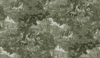 Vintage Landscape Antique green